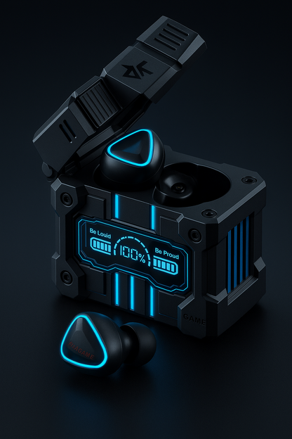 Audífonos M45 Tws Bluetooth 5.3 Baja Latencia Juego Earbuds Color Negro