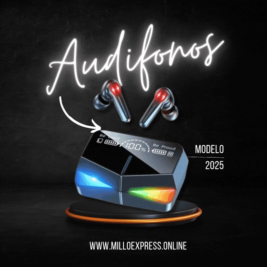 Audifonos Gamer M28 TWS con espejo Powerbank