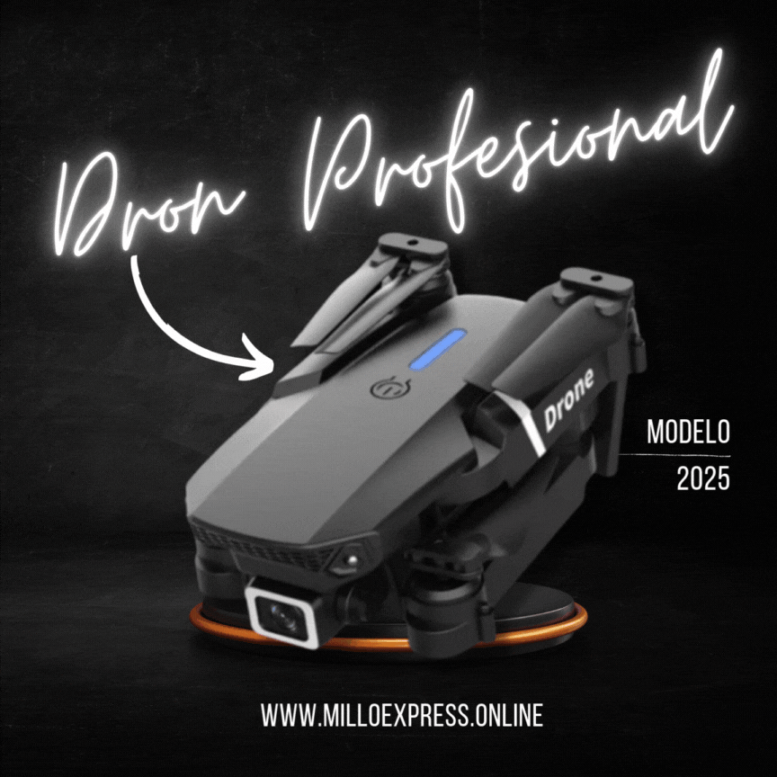Dron Profesional E88 Pro RC 4K con Cámara Dual y Rotación | Negro